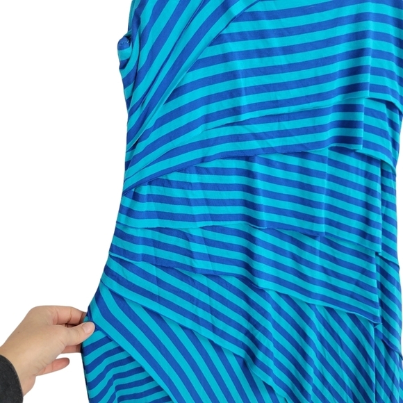 Soft Surroundings layered striped dress size M - Picture 3 of 12